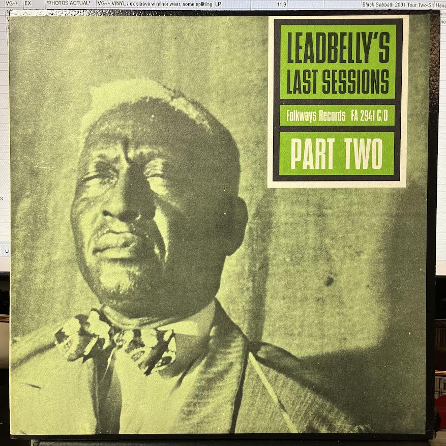 Leadbelly - Leadbelly's Last Sessions Part Two (VINYL) | Excellent (EX) Near Mint (NM)