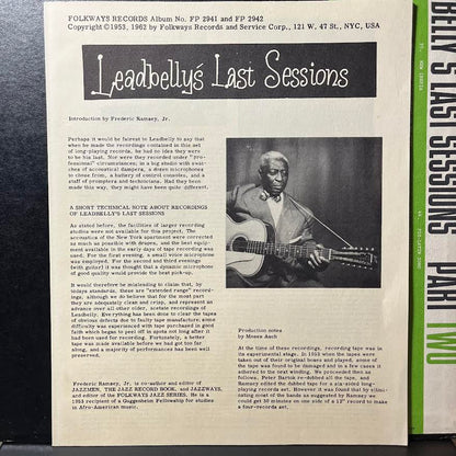 Leadbelly - Leadbelly's Last Sessions Part Two (VINYL) | Excellent (EX) Near Mint (NM)