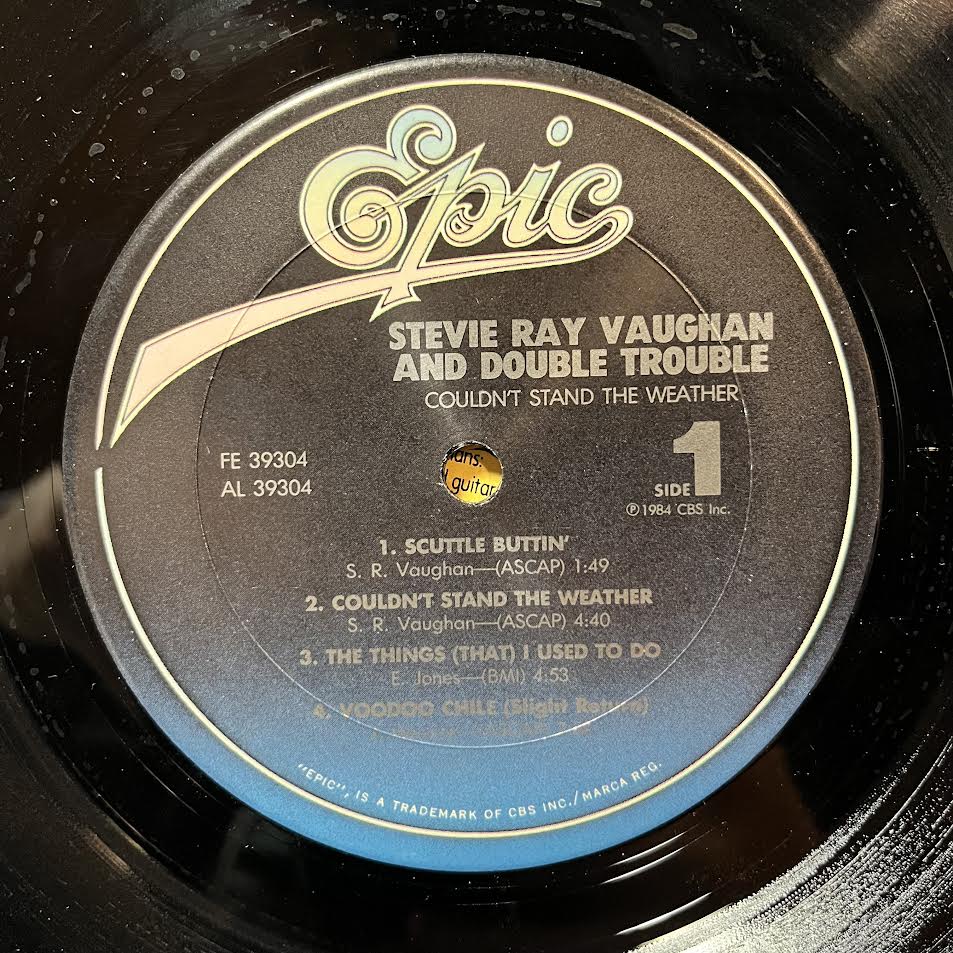 Stevie Ray Vaughan & Double Trouble - Couldn't Stand The Weather (VINYL) | Near Mint (NM or M-) Excellent (EX)