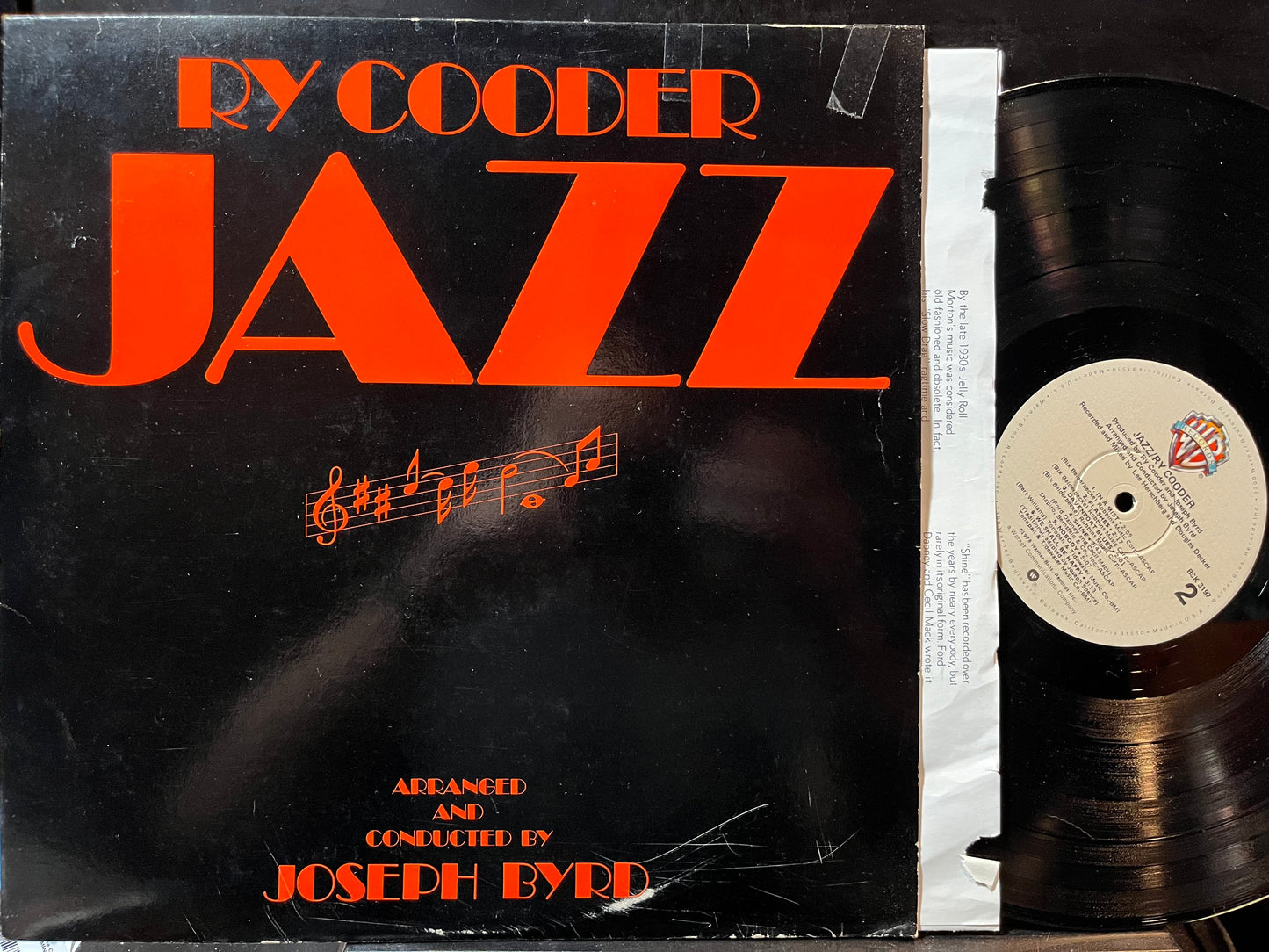 Ry Cooder - Jazz (VINYL) | Near Mint (NM) Near Mint (NM)