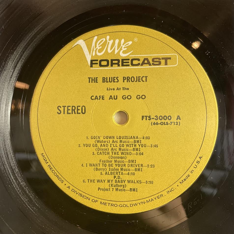 The Blues Project - Live At The Cafe Au Go Go (VINYL) | Near Mint (NM) Very Good Plus (VG+)