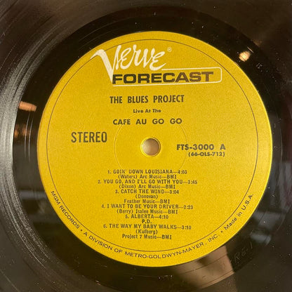 The Blues Project - Live At The Cafe Au Go Go (VINYL) | Near Mint (NM) Very Good Plus (VG+)