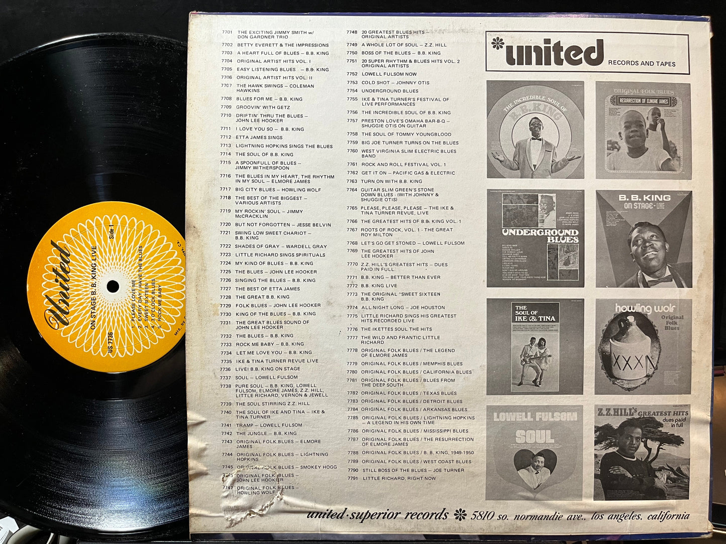 B.B. King - On Stage Live (VINYL) | Near Mint (NM) Very Good (VG)
