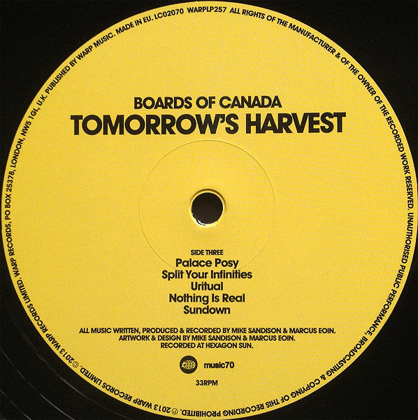 Boards Of Canada - Tomorrow's Harvest (2x VINYL) | Mint (M) Mint (M)