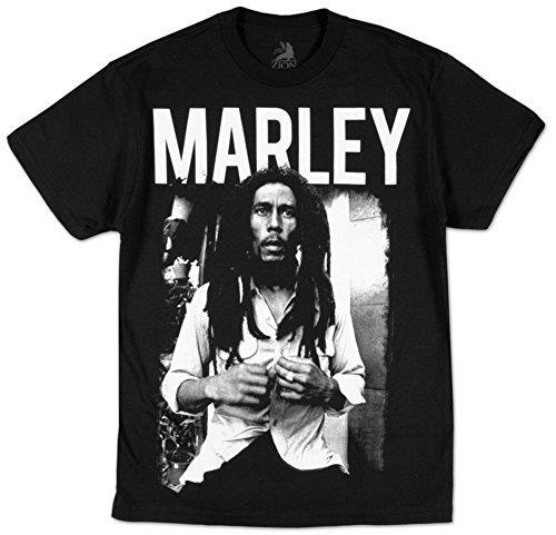 Zion Rootswear Men'S Marley T-Shirt, Black, Small |