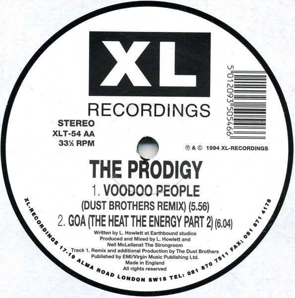 The Prodigy - Voodoo People (12") | Excellent (EX) Excellent (EX)