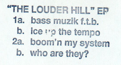 The Miami Bass Labs - The Louder Hill E.P. (12" VINYL) | Near Mint (NM or M-) Generic