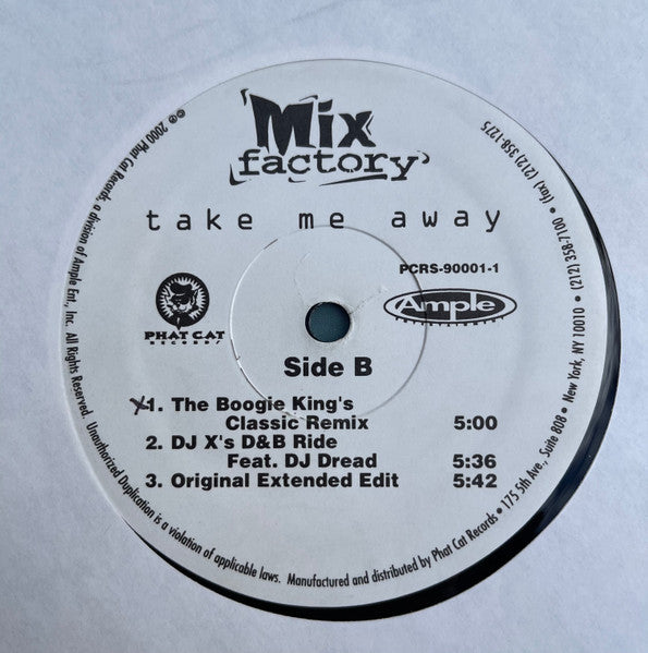 Mix Factory - Take Me Away (VINYL) | Very Good (VG) Generic