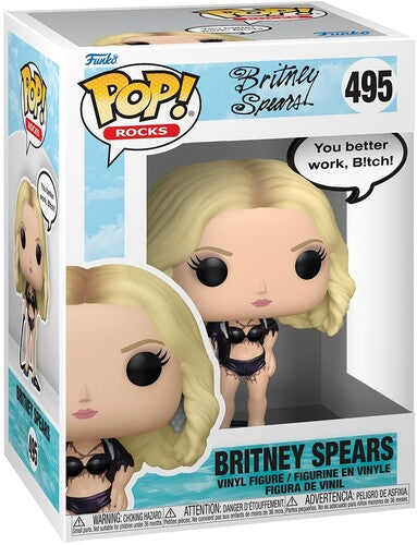Britney Spears - Funko POP! Sayings: Britney Spears - Work B!tch (Vinyl Figure, Collectible) |