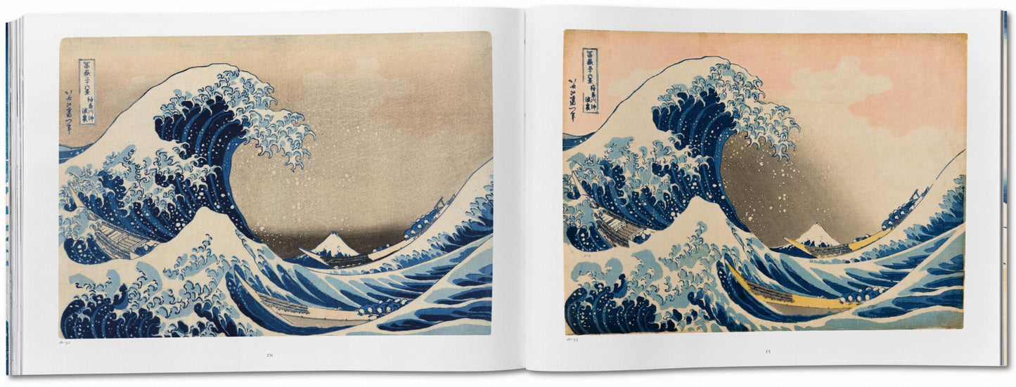Hokusai. Thirty-six Views of Mount Fuji (German, French, English)