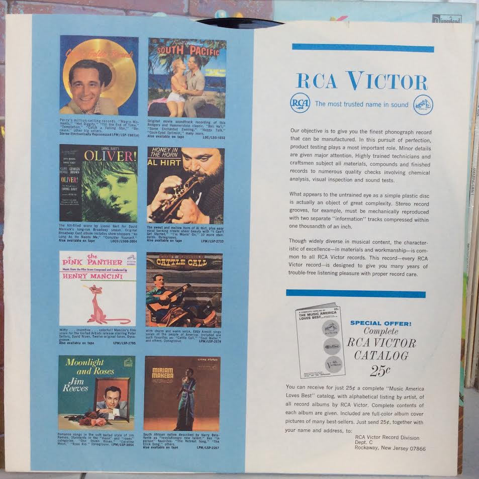 Various - Walt Disney's Happiest Songs (VINYL) | Excellent+ (EX+) Near Mint (NM)