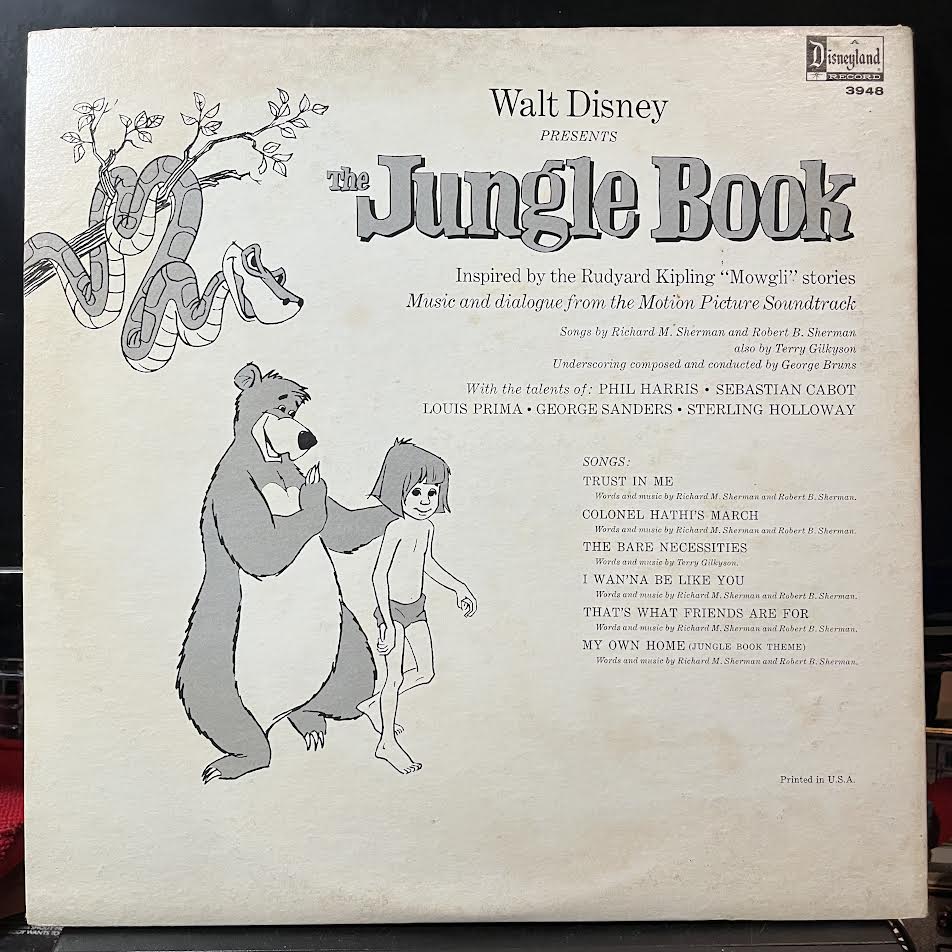 Various - The Story And Songs Of The Jungle Book (VINYL) | Near Mint (NM or M-) Near Mint- (NM-)