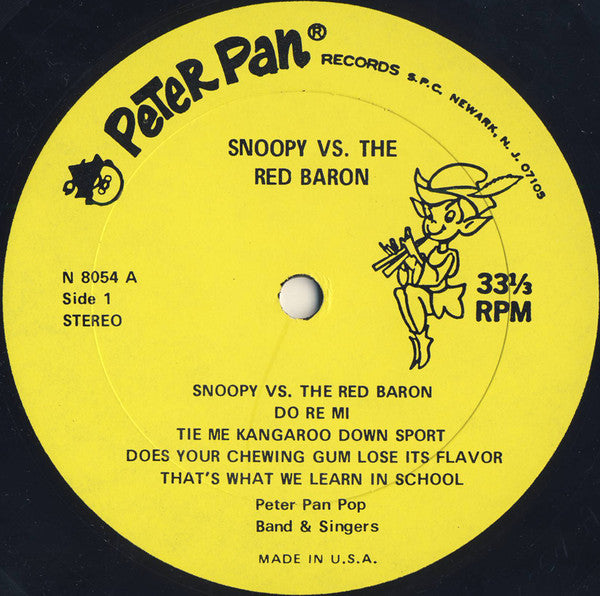 Peter Pan Pop Band & Singers - Snoopy Vs. The Red Baron (VINYL) | Very Good Plus (VG+) Excellent (EX)