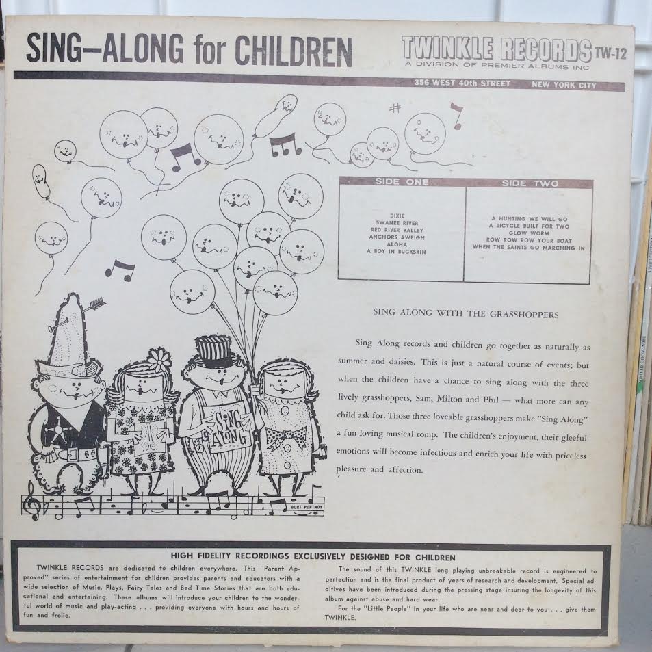 The Grasshoppers (2) - Sing Along With The Grasshoppers (VINYL) | Very Good Plus (VG+) Excellent+ (EX+)