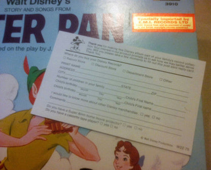 Ginny Tyler - Story And Songs From Peter Pan (VINYL) | Very Good (VG) Very Good (VG)