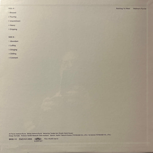 Iwamura Ryuta - Raining To Hear (VINYL) | Mint (M) Mint (M)