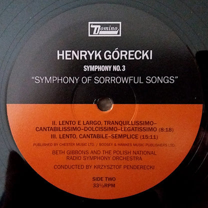 Symphony No. 3 (Symphony Of Sorrowful Songs) Op. 36 | Mint (M) Mint (M)