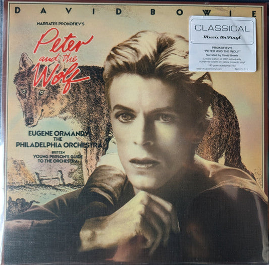 David Bowie & The Philadelphia Orchestra - Peter And The Wolf / Young Person's Guide To The Orchestra (YELLOW VINYL) | Mint (M) Mint (M)