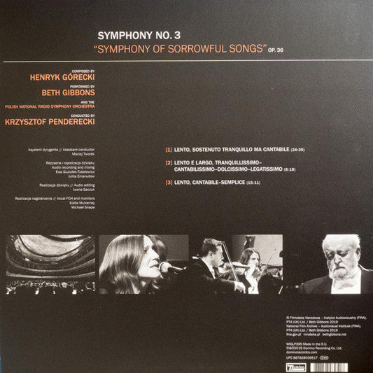 Symphony No. 3 (Symphony Of Sorrowful Songs) Op. 36 | Mint (M) Mint (M)