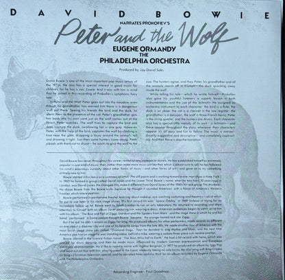 David Bowie & The Philadelphia Orchestra - Peter And The Wolf / Young Person's Guide To The Orchestra (YELLOW VINYL) | Mint (M) Mint (M)