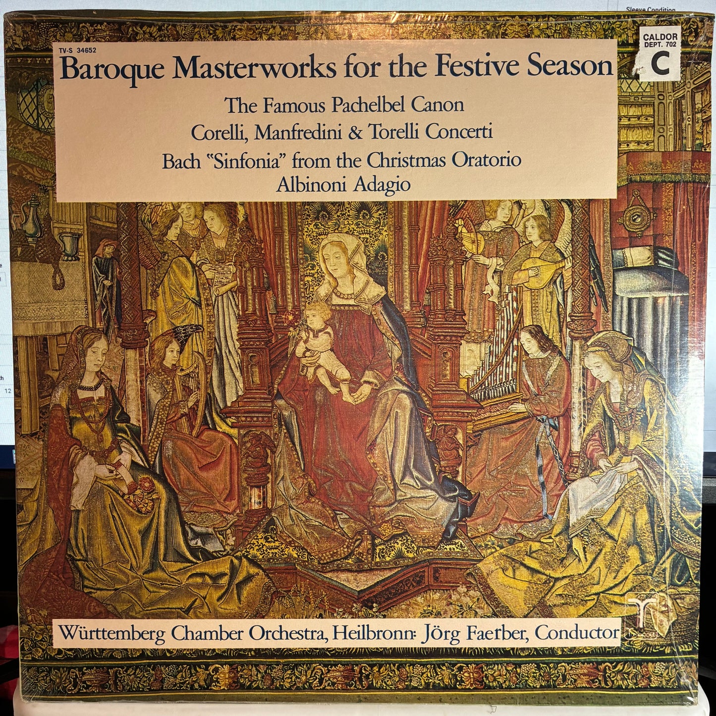 Württembergisches Kammerorchester - Baroque Masterworks For The Festive Season (VINYL) | Mint (M)