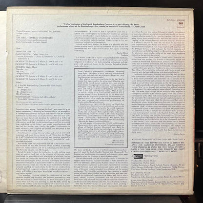 Walter Carlos - The Well-Tempered Synthesizer (VINYL) | Excellent+ (EX+) Excellent (EX)