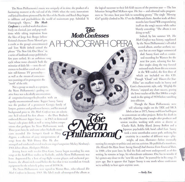 The Moth Confesses (CD) | Excellent+ (EX+) Excellent+ (EX+)