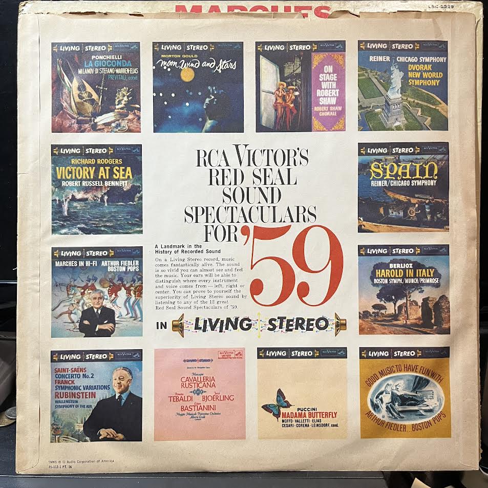 Arthur Fiedler - Marches In Hi-Fi (VINYL) | Excellent+ (EX+) Very Good Plus Plus (VG++)