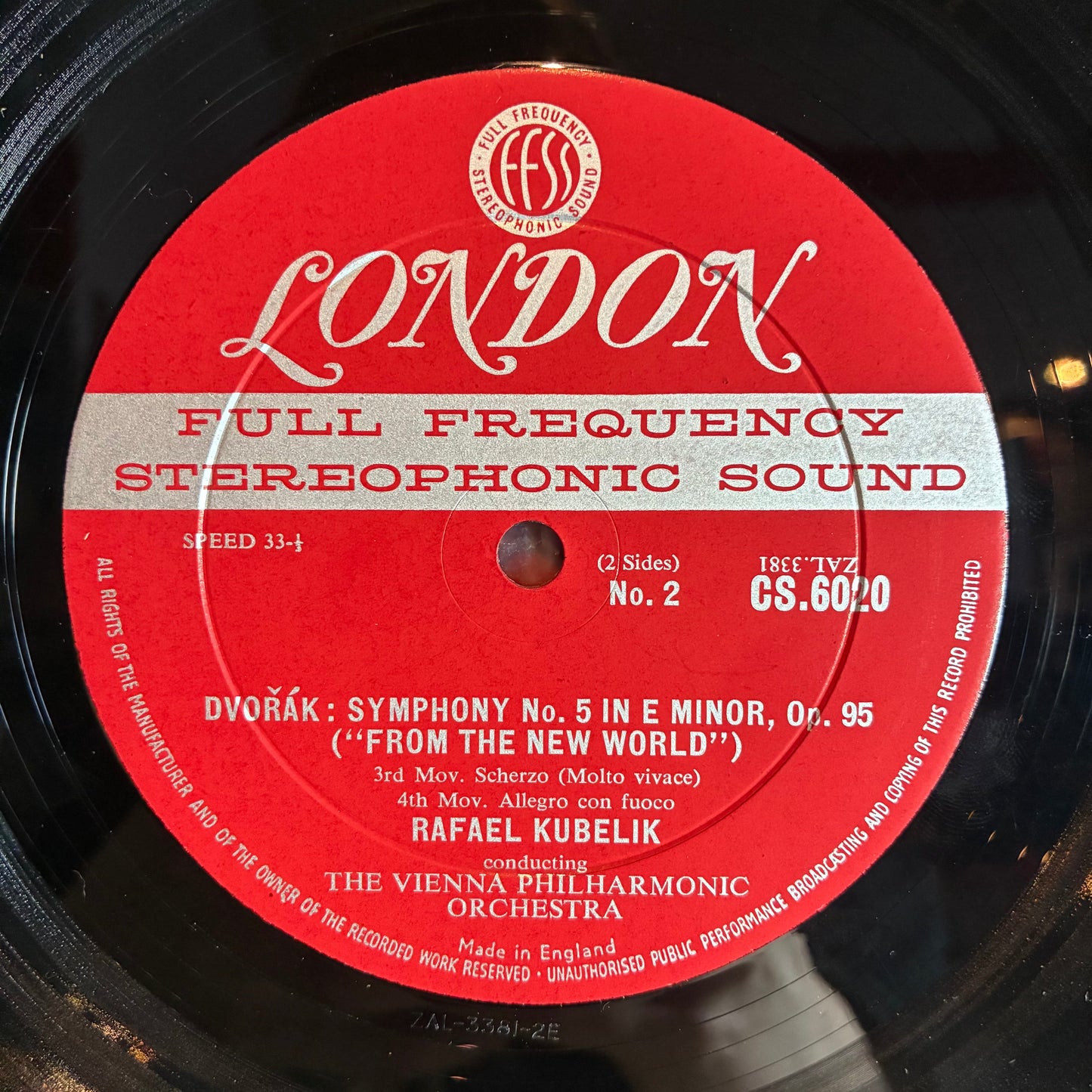 Rafael Kubelik - Symphony No. 5 In E Minor ('From The New World') Opus 95 (VINYL) | Near Mint (NM or M-) Excellent (EX)