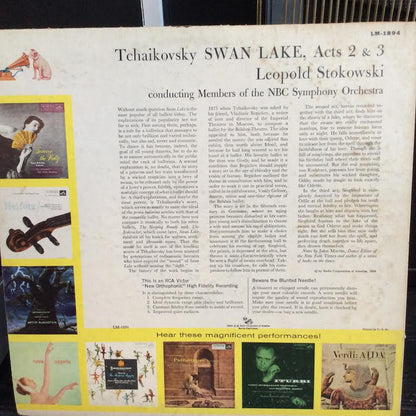 Pyotr Ilyich Tchaikovsky, Leopold Stokowski - Swan Lake Acts Il And Ill (VINYL) | Very Good Plus (VG+) Very Good Plus (VG+)