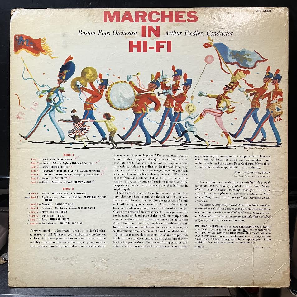 Arthur Fiedler - Marches In Hi-Fi (VINYL) | Excellent+ (EX+) Very Good Plus Plus (VG++)