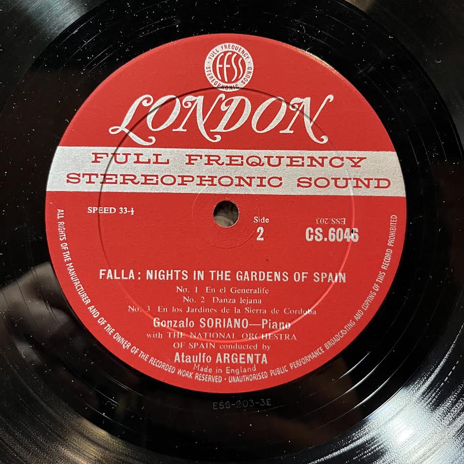 Manuel de Falla - Nights In The Gardens Of Spain / Concerto For Guitar And Orchestra (VINYL) | Excellent+ (EX+) Excellent (EX)