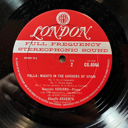 Manuel de Falla - Nights In The Gardens Of Spain / Concerto For Guitar And Orchestra (VINYL) | Excellent+ (EX+) Excellent (EX)
