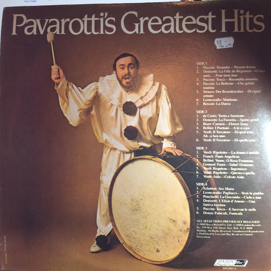Luciano Pavarotti - Pavarotti's Greatest Hits (2xVINYL) | Excellent+ (EX+) Very Good Plus (VG+)
