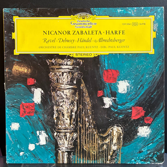 Nicanor Zabaleta - Werke Für Harfe Und Orchester (VINYL) | Excellent (EX) Very Good Plus (VG+)
