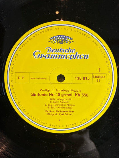 Wolfgang Amadeus Mozart - Symphonien Nr. 40 G-Moll = In G Minor KV 550 / Nr. 41 C-Dur = In C Major KV 551 "Jupiter" (VINYL) | Excellent (EX) Excellent (EX)