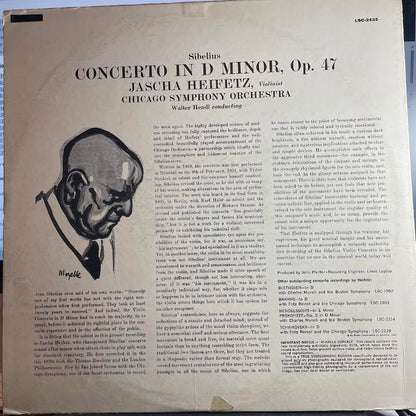 Jascha Heifetz - Violin Concerto (VINYL) | Excellent (EX) Excellent (EX)