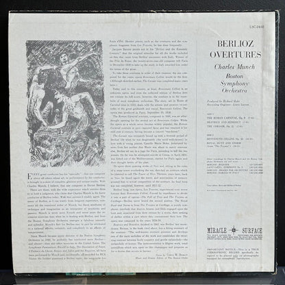 Hector Berlioz - Berlioz Overtures (VINYL) | Excellent (EX) Very Good (VG)