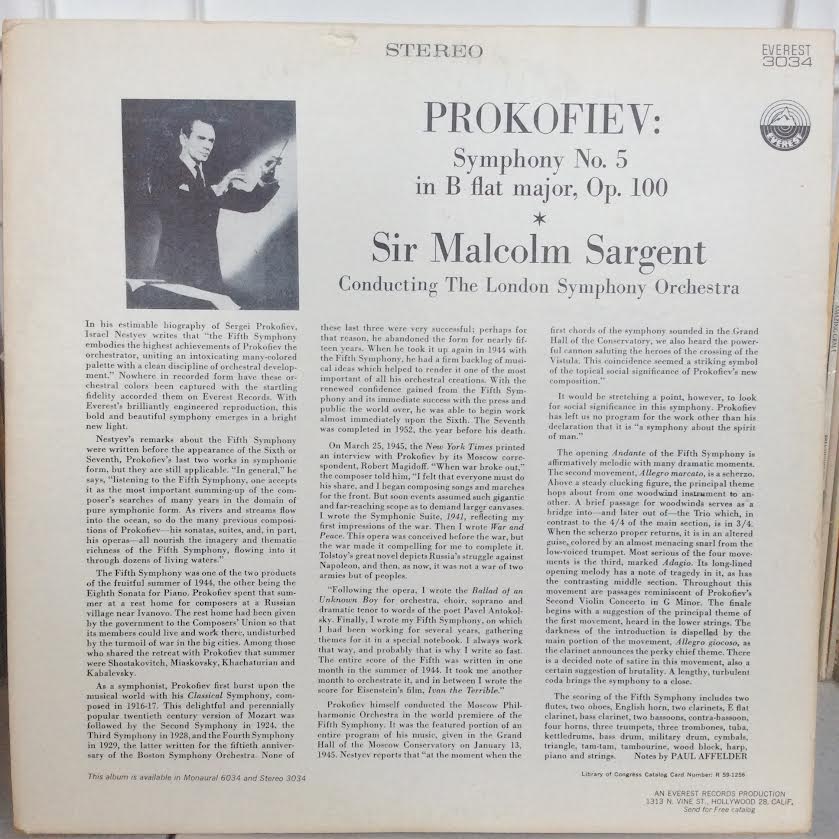 Symphony No. 5 In B Flat Major Op. 100 (VINYL) | Near Mint (NM or M-)