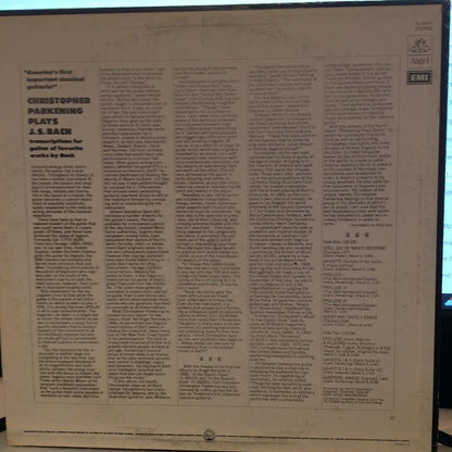 Christopher Parkening - Parkening Plays Bach (VINYL) | Near Mint- (NM-) Very Good Plus (VG+)
