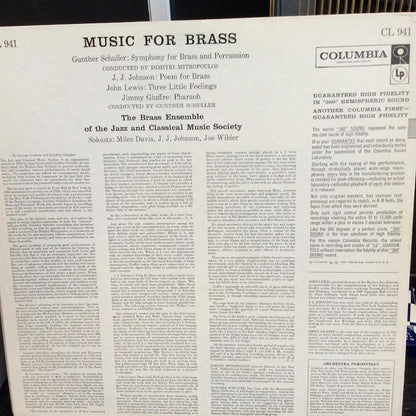 Brass Ensemble Of The Jazz And Classical Music Soc - Music For Brass (VINYL) | Near Mint (NM or M-)