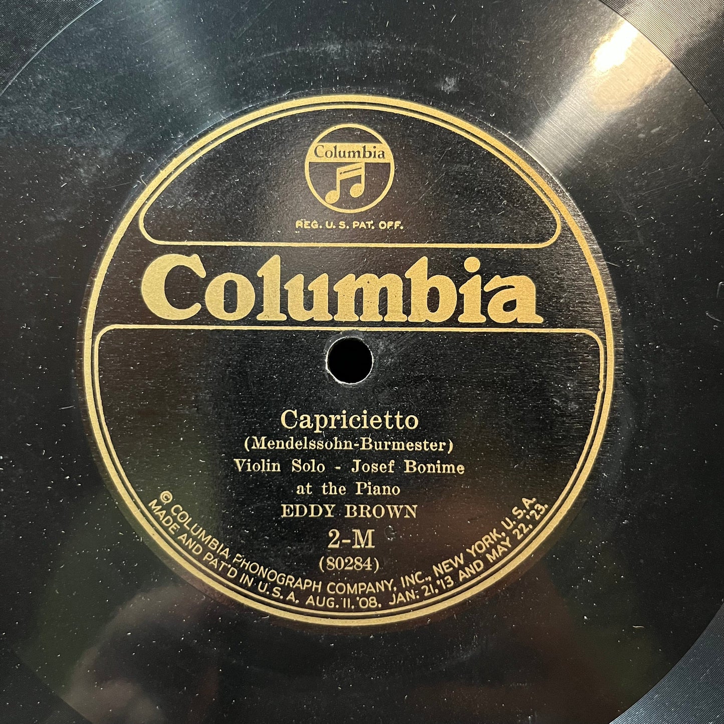 Eddy Brown (2) - MIGNON : ENTR'ACTE GAVOTTE / CAPRICIETTO (78RPM 10") | Near Mint- (NM-) Generic