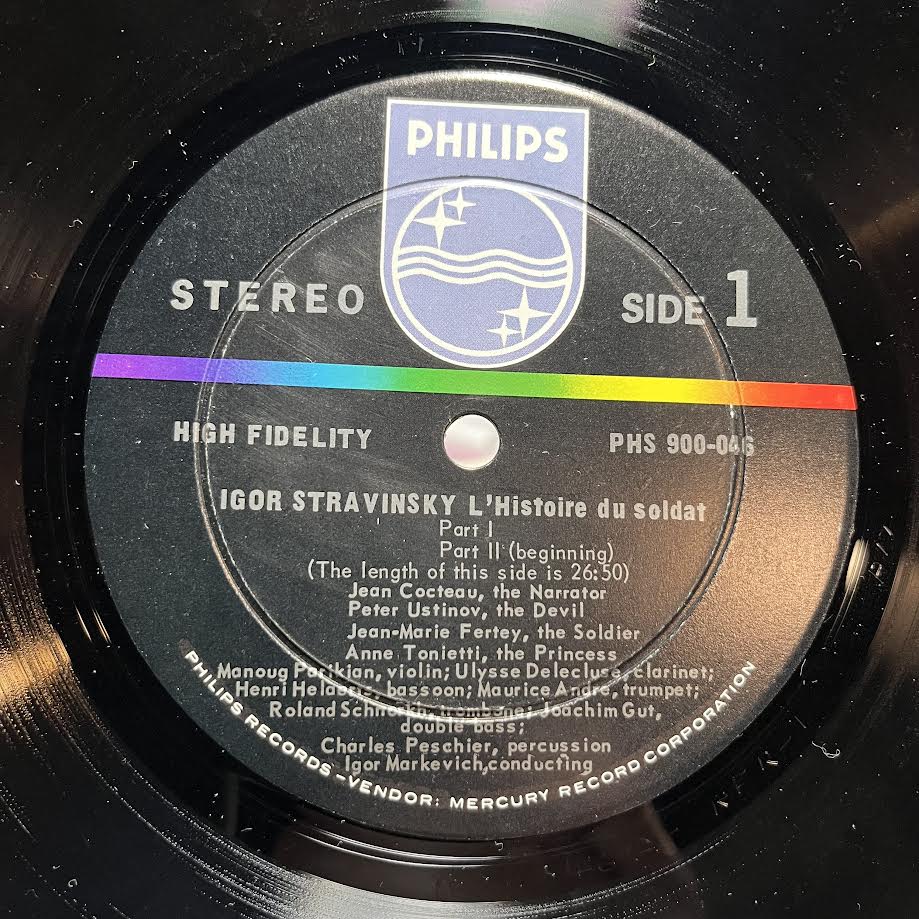 Igor Stravinsky - L'Histoire Du Soldat (VINYL) | Near Mint- (NM-) Excellent (EX)