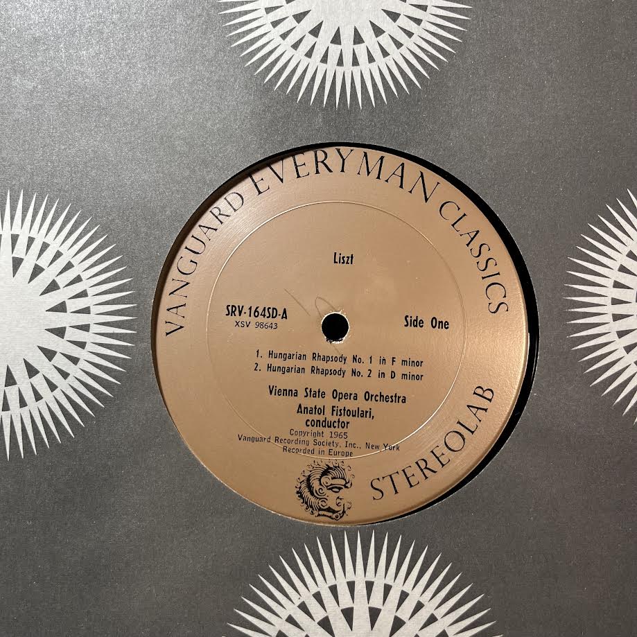 Franz Liszt - Four Hungarian Rhapsodies (VINYL) | Near Mint- (NM-) Near Mint (NM)