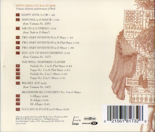 Wendy Carlos - Switched-On Bach 2000 (CD) | Near Mint- (NM-) Excellent+ (EX+)