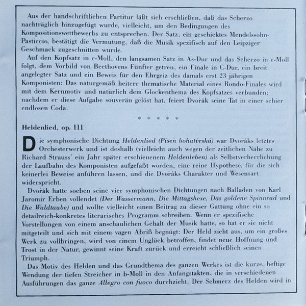 Symphony No. 1 ' The Bells Of Zlonice' - The Hero's Song Symphonic Poem Op. 111 (CD) | Near Mint (NM) Near Mint (NM)