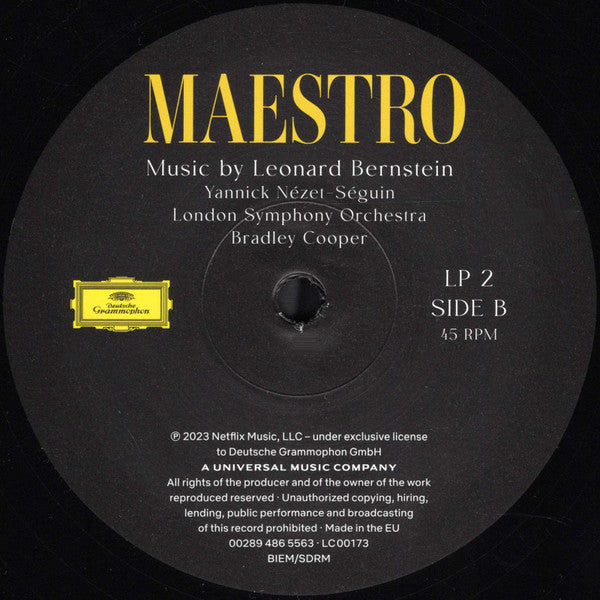 Yannick Nézet-Séguin - Maestro - Music By Leonard Bernstein (2xVINYL) | Near Mint (NM) Near Mint (NM)