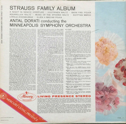 Antal Dorati - Strauss Family Album (VINYL) | Near Mint (NM or M-) Excellent (EX)