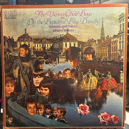 Die Wiener Sängerknaben - On The Beautiful Blue Danube: Waltzes And Polkas By Johann Strauss, Jr (VINYL) | Near Mint (NM or M-) Excellent (EX)