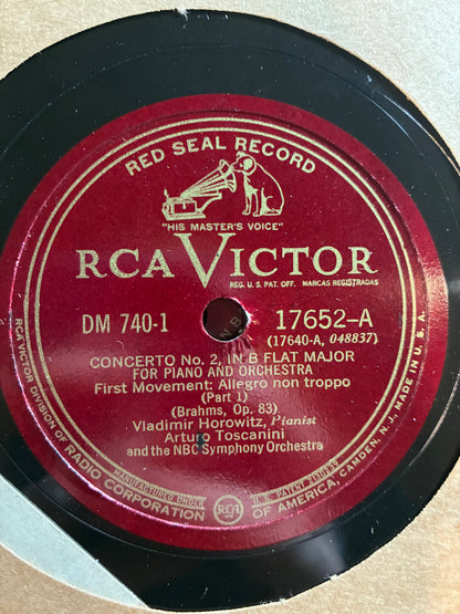 Johannes Brahms - Concerto No. 2, In B Flat Major For Piano And Orchestra, Op. 83 (6x SHELLAC *78RPM*) | Near Mint (NM or M-) Very Good Plus (VG+)